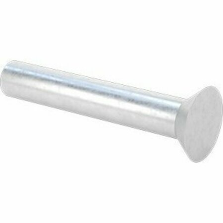 BSC PREFERRED Aluminum Flush-Mount Solid Rivets 1/8 Diameter for 0.623 Maximum Material Thickness, 250PK 97483A181